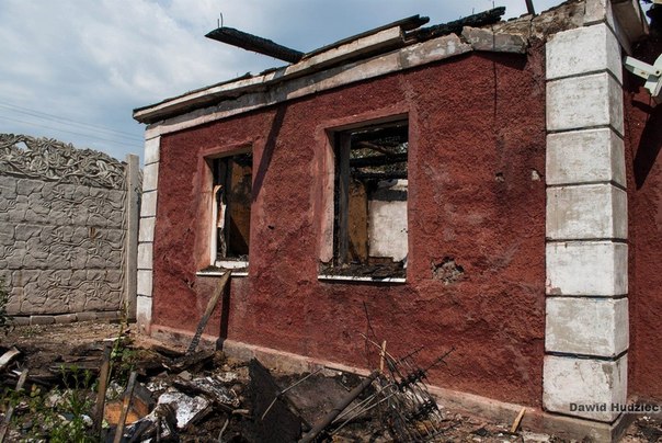 Die Folgen des Beschusses in Donezk.