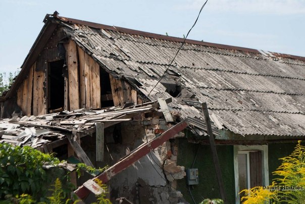 Die Folgen des Beschusses in Donezk.