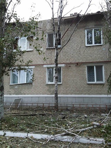 Die Folgen des Beschusses in Telmanowo