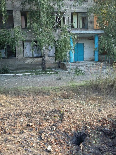 Die Folgen des Beschusses in Telmanowo
