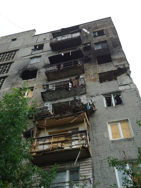 Die Zerstörungen in Donbass