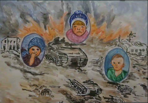 Die Kinderzeichnungen aus Donbass